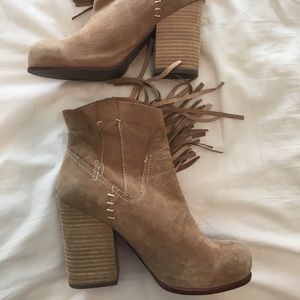 Jeffery Campbell prance fringe boots size 8